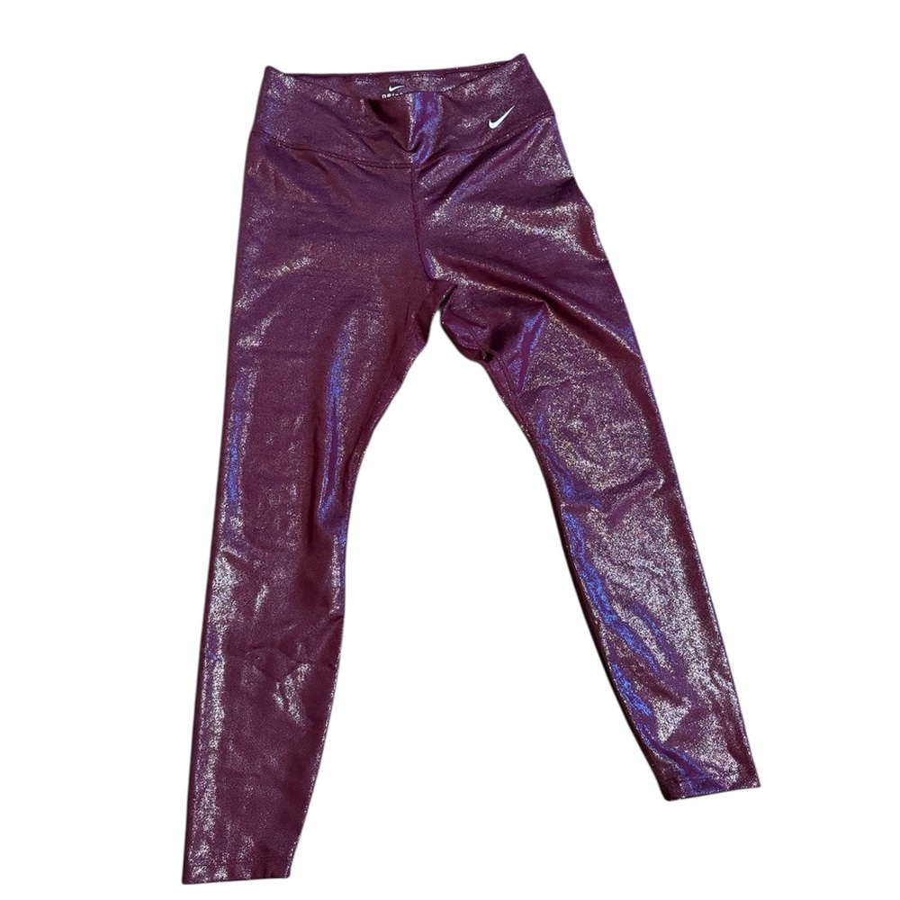 Nike Shimmer Burgundy  Leggings